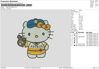 Hk Astros Embroidery File 6 sizes