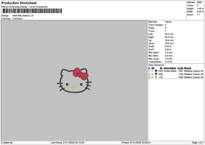 Hk Head V2 Embroidery File 6 sizes