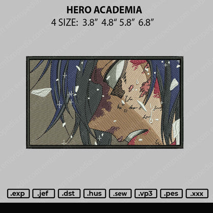 H Academia Embroidery File 4 size