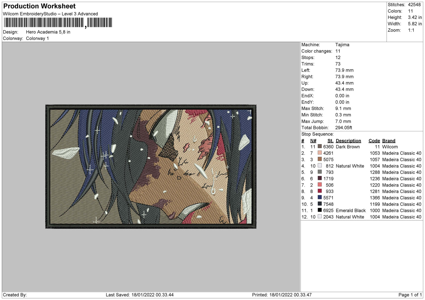 H Academia Embroidery File 4 size