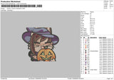 Himiko Halloween Embroidery File 5 sizes