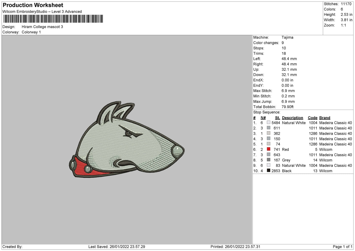 Hiram Collage Embroidery File 4 size