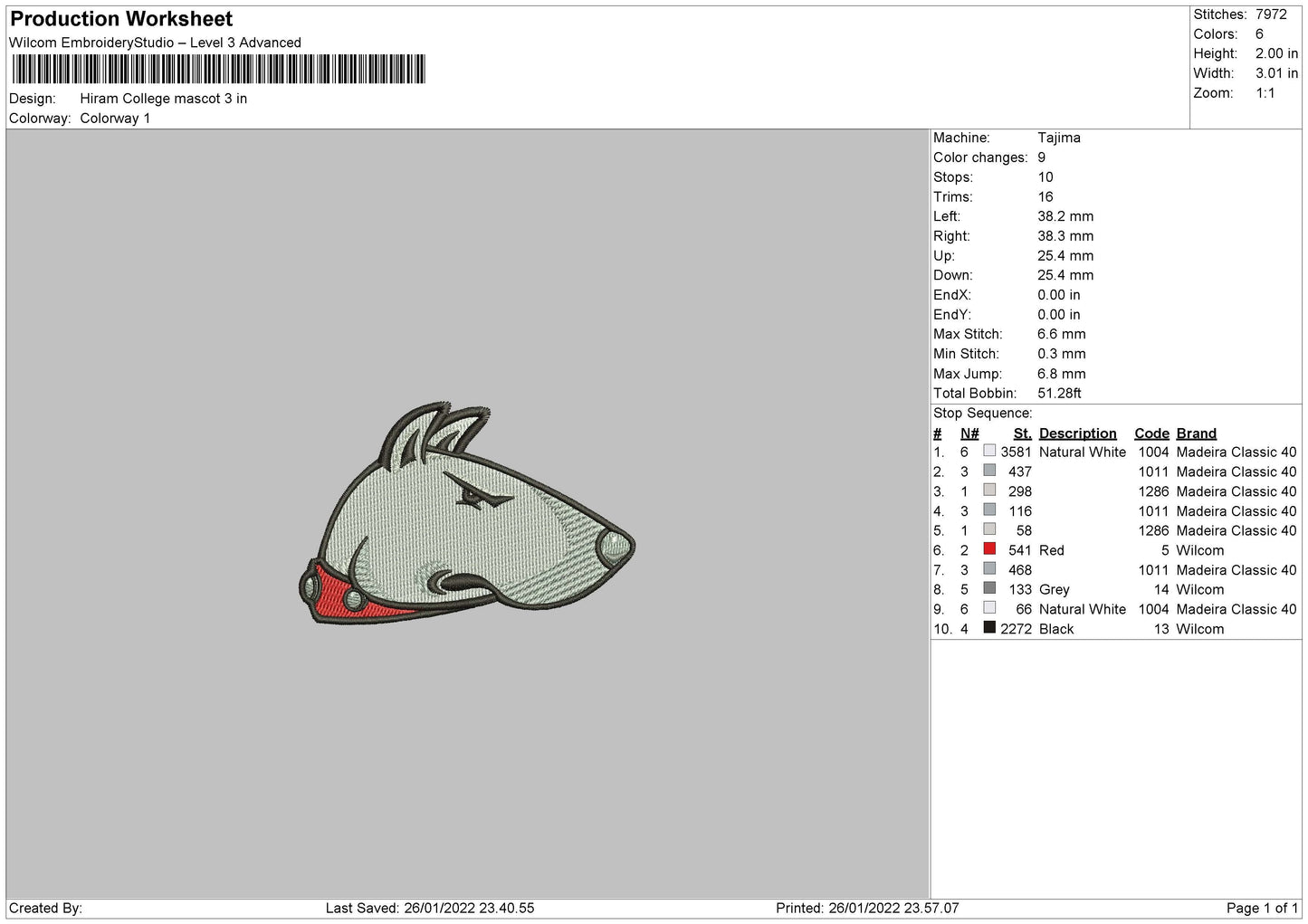 Hiram Collage Embroidery File 4 size