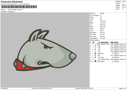 Hiram Collage Embroidery File 4 size