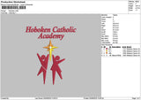 Hobokentext Embroidery File 6 sizes