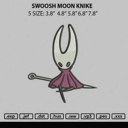 Hello Knight Embroidery File 5 sizes