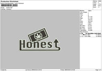 Honest Text 2806 Embroidery File 6 sizes