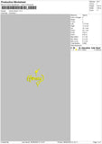 Honey Sleeve Embroidery File 6 sizes