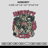 Horrorify Embroidery File 6 sizes