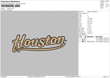 Houstontext 0506 Embroidery File 6 sizes