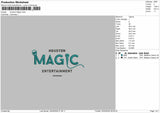 Magic Entertainment Embroidery Design. 3 Files - Multiple Size