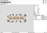 Iced Matcha Embroidery File 6 sizes