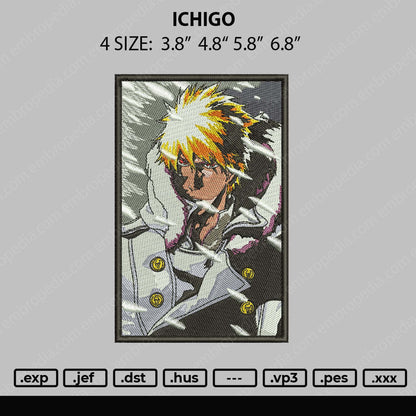 Ichigo Embroidery File 4 size