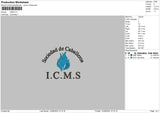 Icms Embroidery File 6 sizes