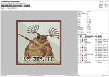 Stont Square Embroiery File 6 sizes