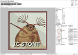 Stont Square Embroiery File 6 sizes