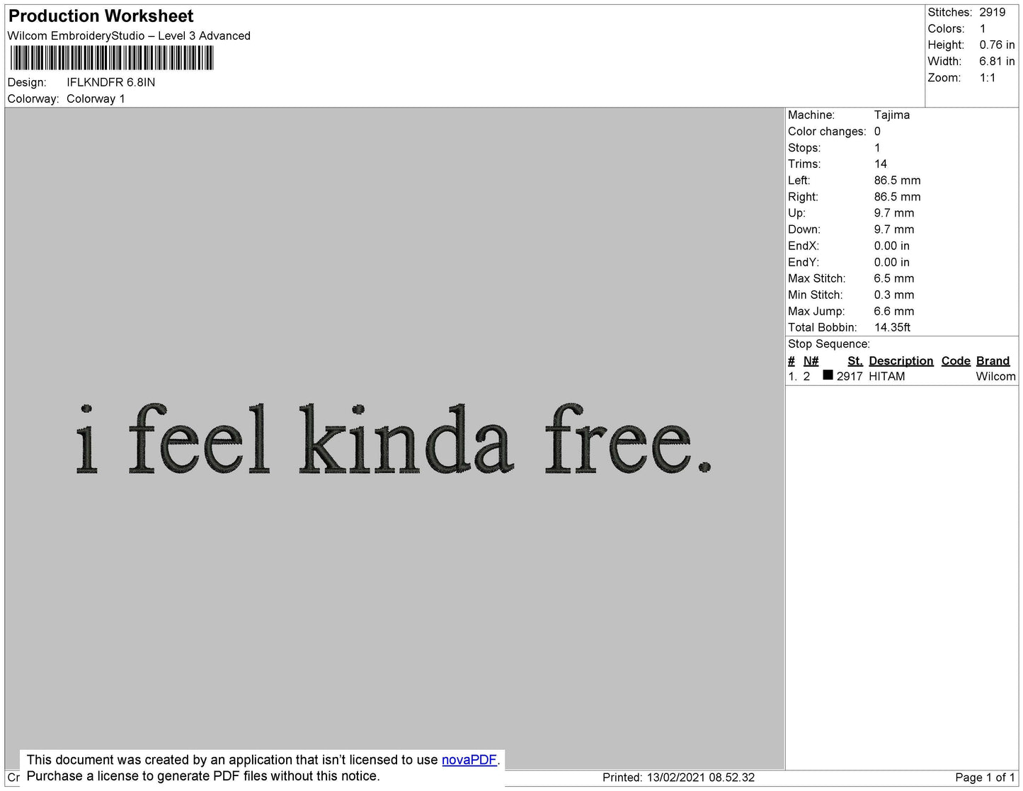 Quotes 01 Embroidery File 4 size