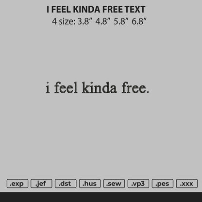 Quotes 01 Embroidery File 4 size