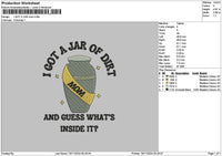 Jartext Embroidery File 6 sizes