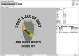 Jartext Embroidery File 6 sizes