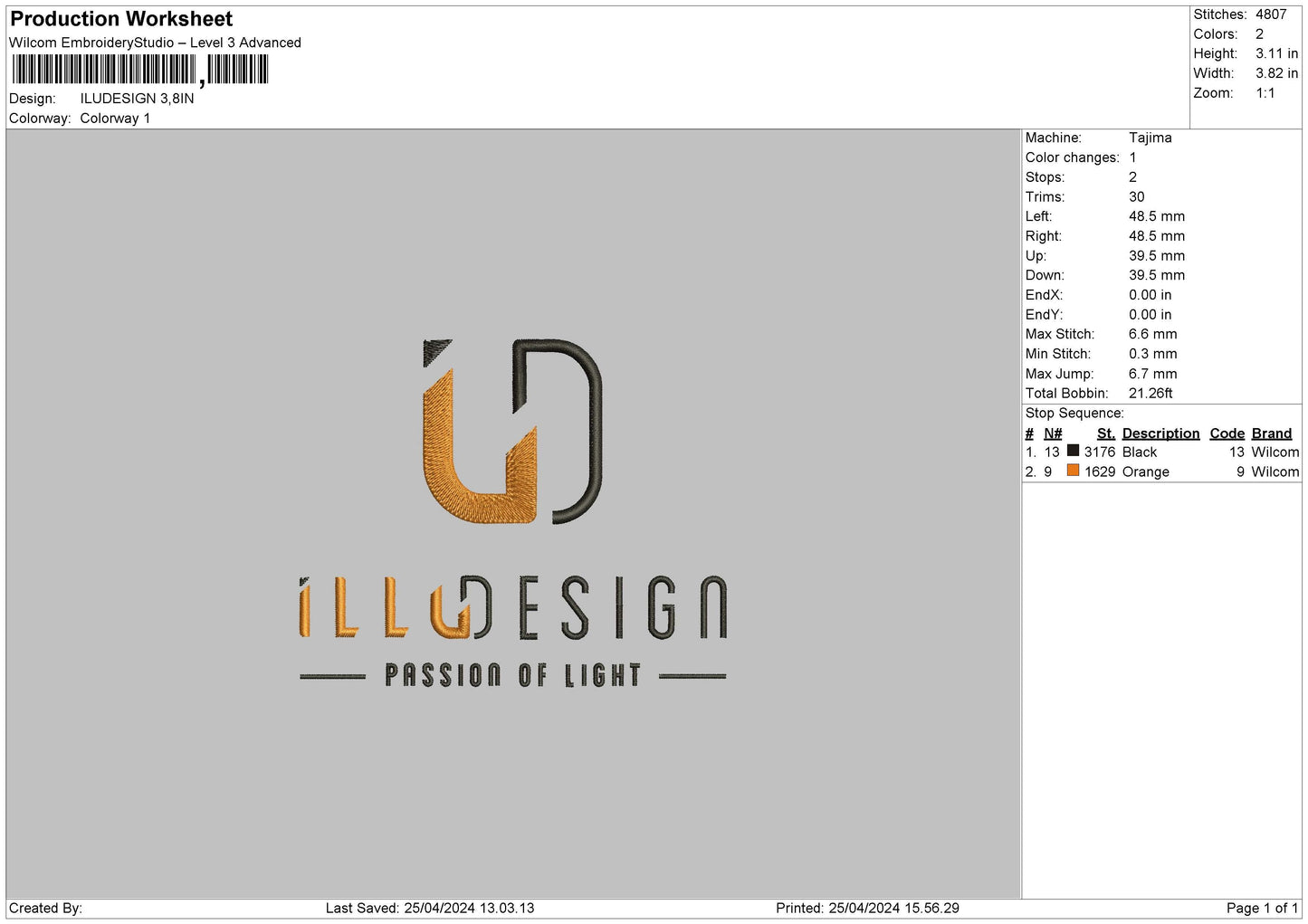 Illutext Embroidery File 6 sizes