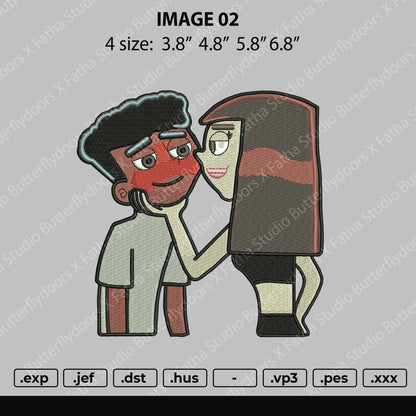 Image 02 Embroidery File 4 size