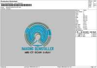 Imagingtext 01 Embroidery File 6 sizes