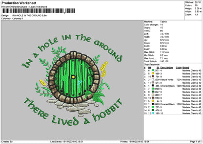 Ground Circle Embroidery File 6 sizes