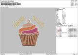 Bakerytext 2310 Embroidery File 6 sizes