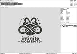 Infinitetext 02 Embroidery File 6 sizes