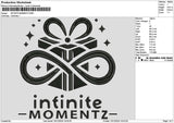 Infinitetext 02 Embroidery File 6 sizes