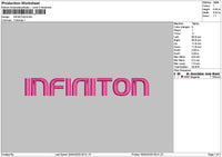 Infinitiontext Embroidery File 6 sizes