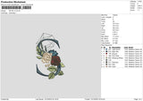 Initial S Embroidery File 6 sizes