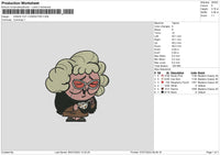 Grandma 003 Embroidery File 6 sizes