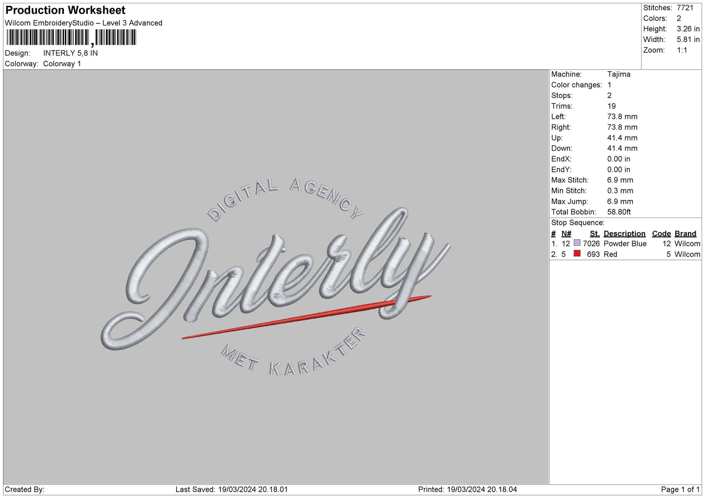 Interlytext Embroidery File 6 sizes