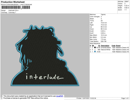 Interlude Embroidery File 4 size