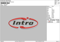 Introtext 01 Embroidery File 6 sizes