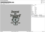 Yourself Text 0402 Embroidery File 6 sizes