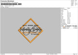 Infinitytext Embroidery File 6 sizes