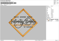 Infinitytext Embroidery File 6 sizes