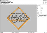 Infinitytext Embroidery File 6 sizes