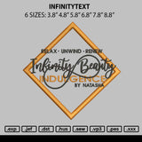 Infinitytext Embroidery File 6 sizes