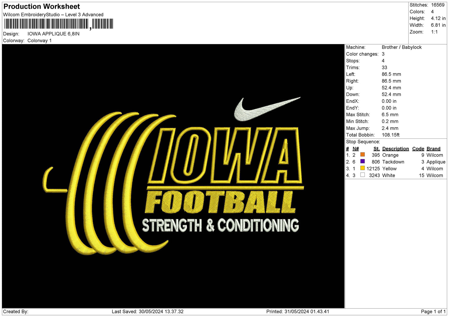 Lowatext App Embroidery File 6 sizes