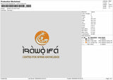 Irawotext Embroidery File 6 sizes
