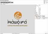 Irawotext Embroidery File 6 sizes