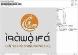Irawotext Embroidery File 6 sizes