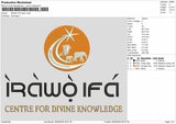 Irawotext Embroidery File 6 sizes