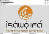 Irawotext Embroidery File 6 sizes