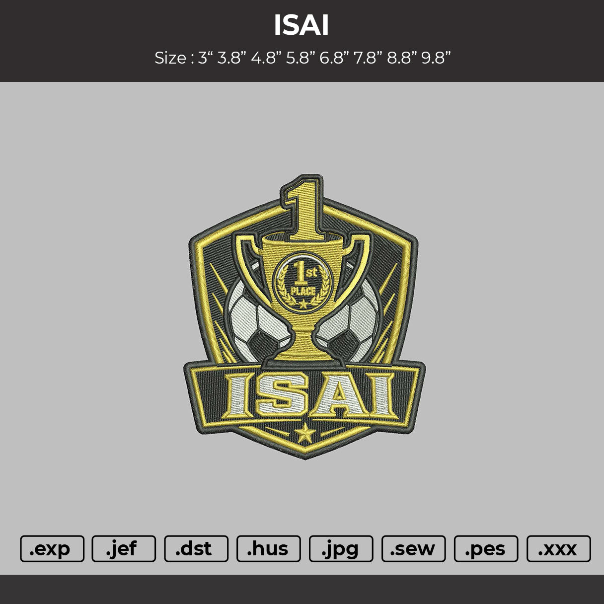 ISAI Embroidery Machine Design File