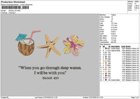 Isaiahtext 01 Embroidery File 6 sizes